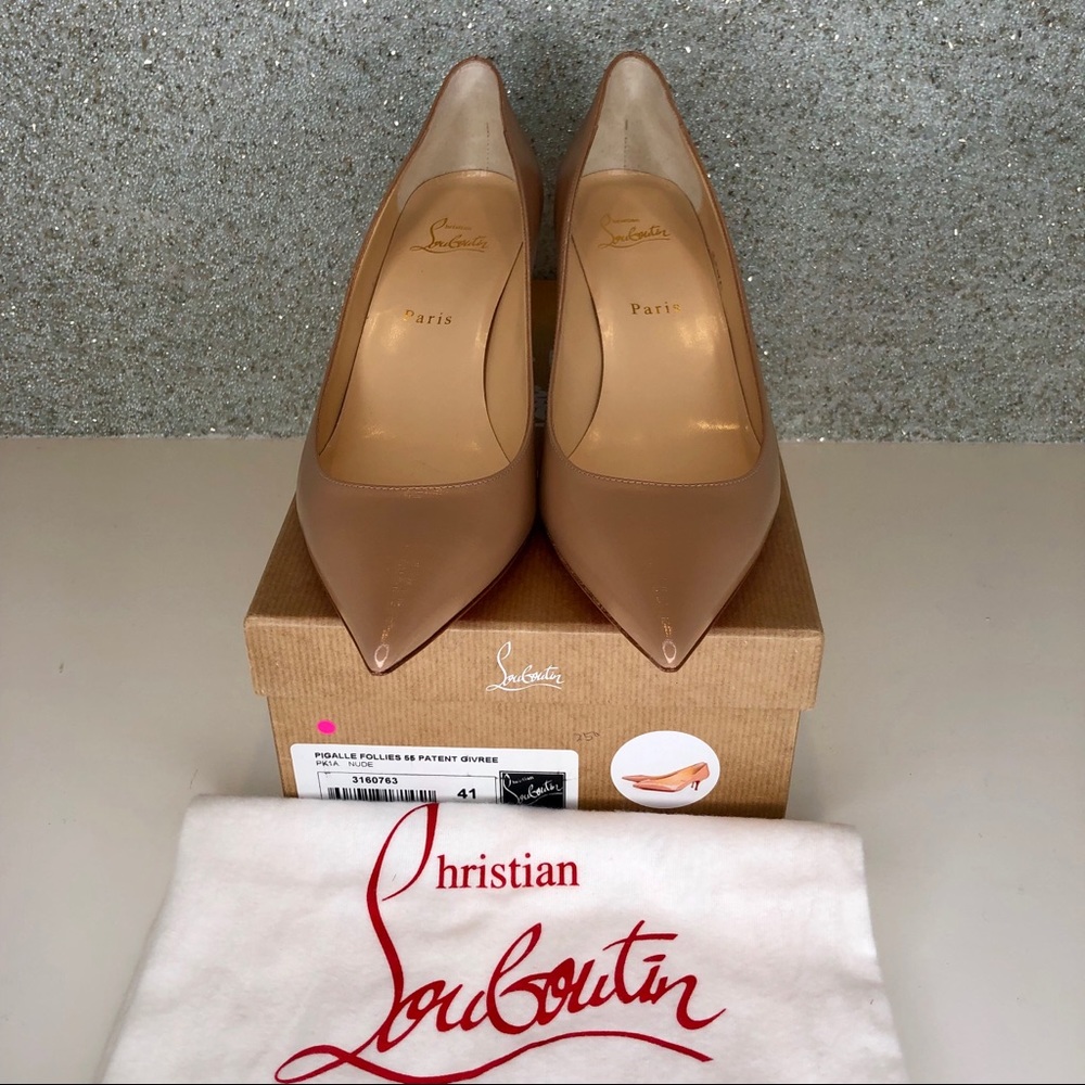 🔴sold🔴FIRM Louboutin Pigalle Follies 55 pump - Picture 8 of 8